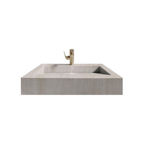 Раковина з керамограніту DSALO001 Allore Group TRAVERTINE IVORY MAT dsrk583595109 фото