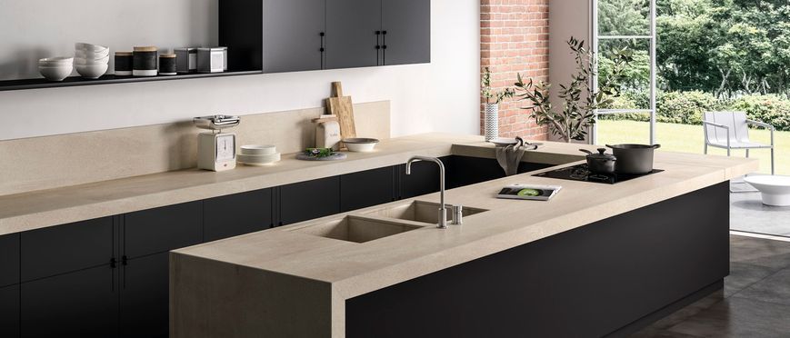 Керамограніт Sapienstone Basalt Cream 3200x1500x20 мм SSH3215502G20 фото