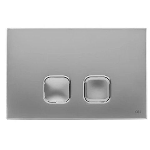 Кнопка Plain до інсталяції, хром, матова OLI 120/80 070828 070828 фото
