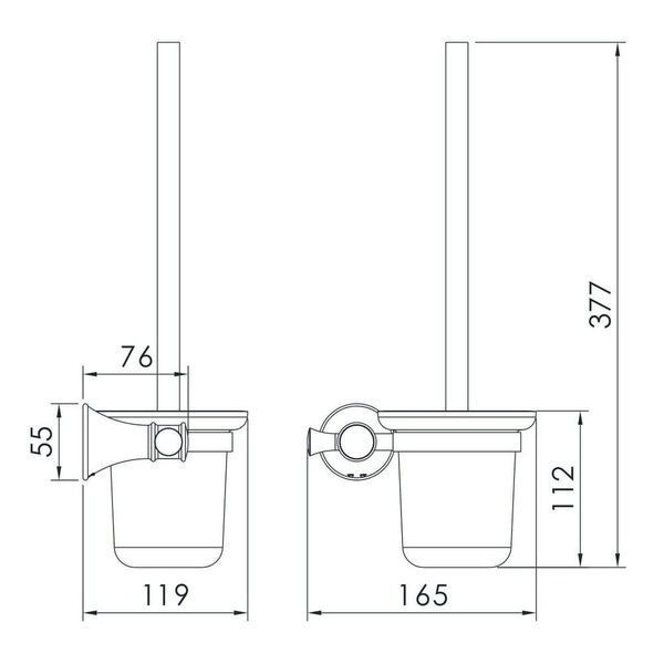 Щітка для унітаза IMPRESE PODZIMA ZRALA ZMK02170826 56596 фото