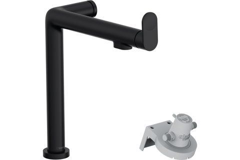 Змішувач Aqittura M91 FilterSystem 240 1jet кухонний (76804670) Matt Black NAVARA52900 фото