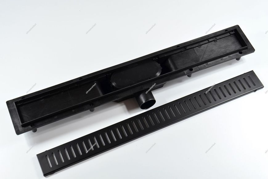 Душовий трап лінійний VOLLE MASTER LINEA 700 мм 9000.200704, чорний 80680 фото