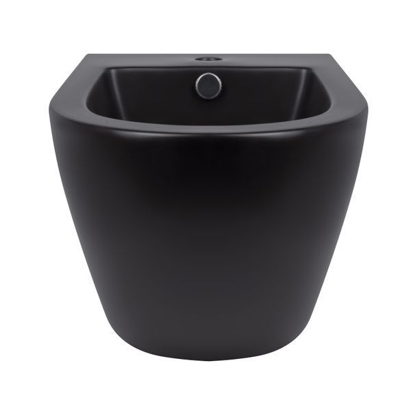Біде підвісне Qtap Robin 495х370х325 Matt black QT1355046FMB SD00042545 фото