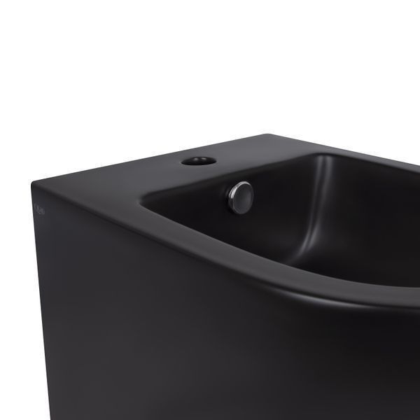 Біде підвісне Qtap Robin 495х370х325 Matt black QT1355046FMB SD00042545 фото
