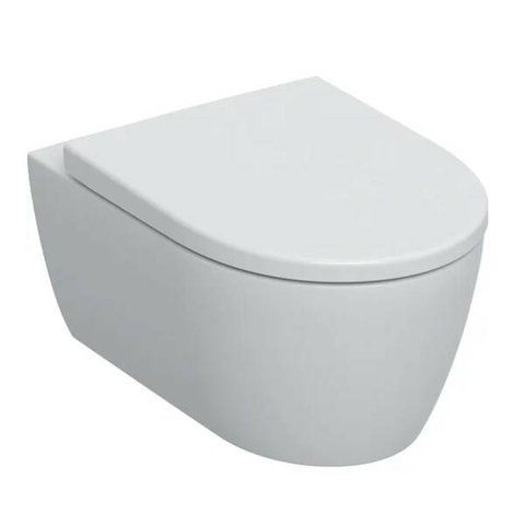 Унітаз підвісний Geberit iCon 501.664.00.1 Rimfree, з кришкою дюропласт 533227 фото