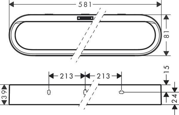 Тримач рушників HANSGROHE WALLSTORIS 27926700, білий 27926700 фото
