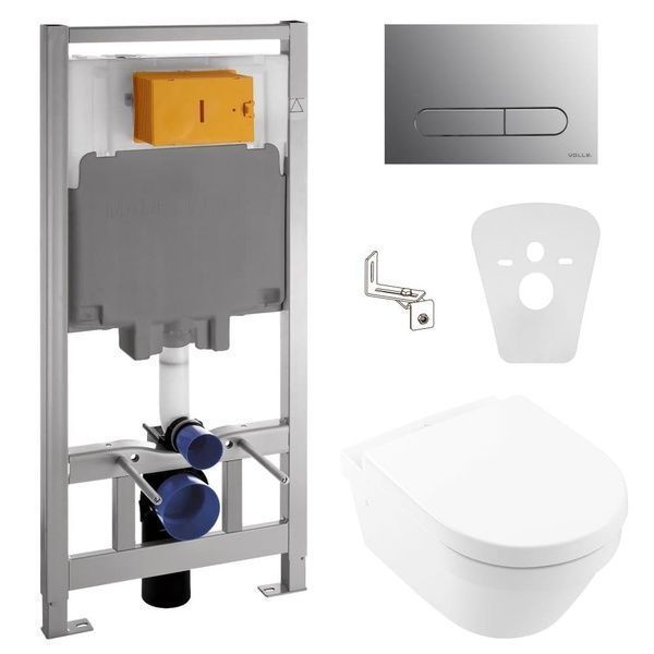 Набір інсталяційний VILLEROY & BOCH ARCHITECTURA 4694HR01+141515 74229 фото