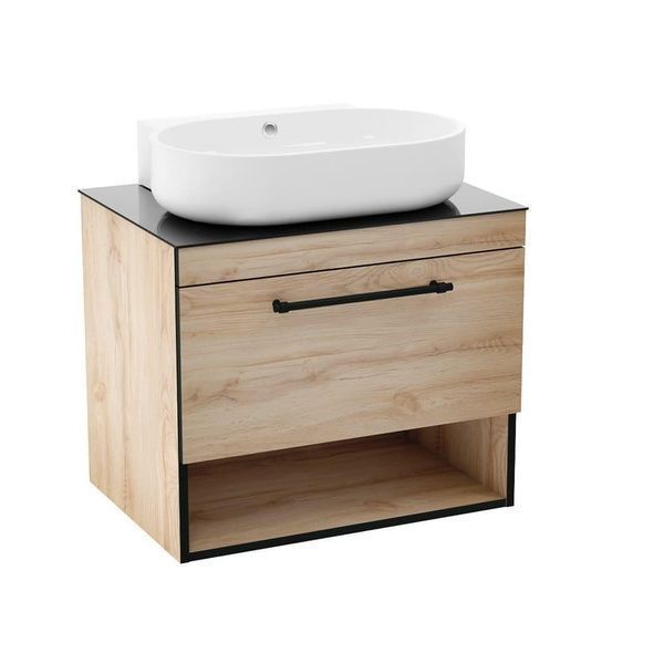 Тумба з умивальником IMPRESE BLACK EDGE f32117OK, дуб 81842 фото