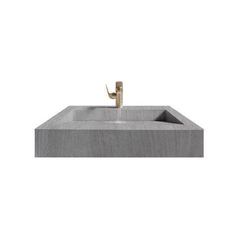 Раковина з керамограніту DSALO001 Allore Group TRAVERTINE SILVER MAT dsrk583595111 фото