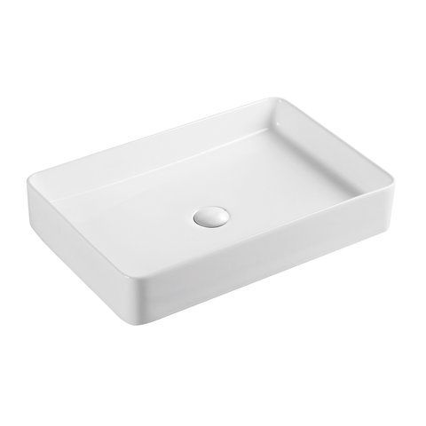 Раковина-чаша Qtap Tern 600x400x110 White з донним клапаном QT17112174W SD00051111 фото
