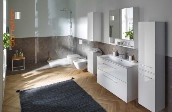 Тумба з умивальником GEBERIT SELNOVA SQUARE 501.240.00.1, білий 79993 фото