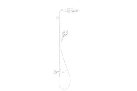 Душова система Raindance S 240 Showerpipe PowderRain 1jetP з термостатом Matt White (27633700) NAVARA30260 фото