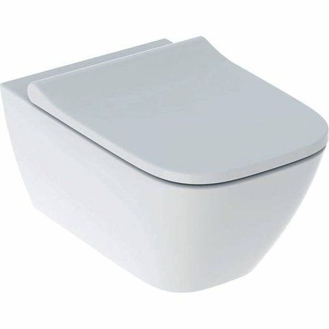 Унітаз підвісний Geberit Smyle Square 500.683.00.2 Rimfree, із сидінням Soft Close 486304 фото