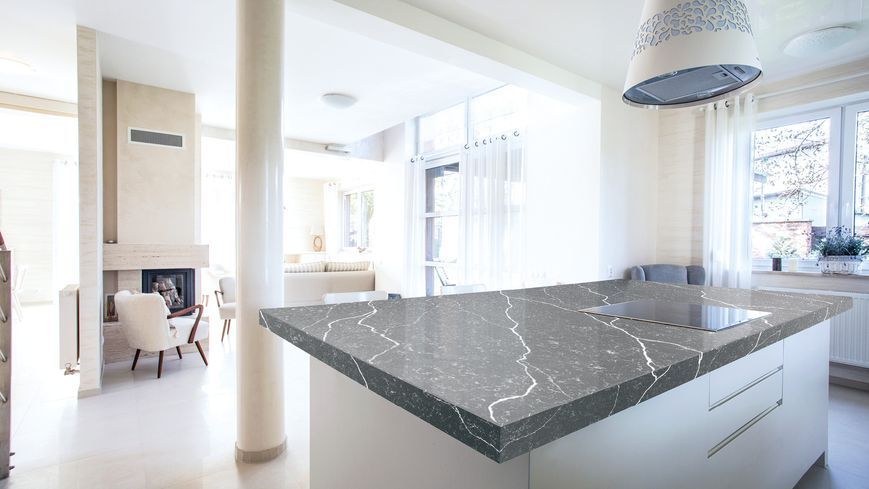 Кварцовий камінь Avant 7670 Calacatta Cassel 320x160см, 20 мм DS-AV-CLC-CSL-320x160 фото
