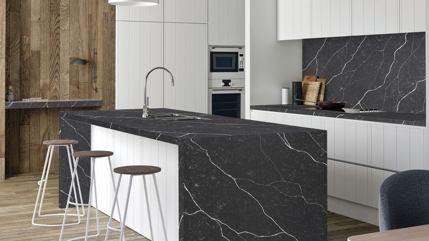 Кварцовий камінь Avant 7670 Calacatta Cassel 320x160см, 20 мм DS-AV-CLC-CSL-320x160 фото