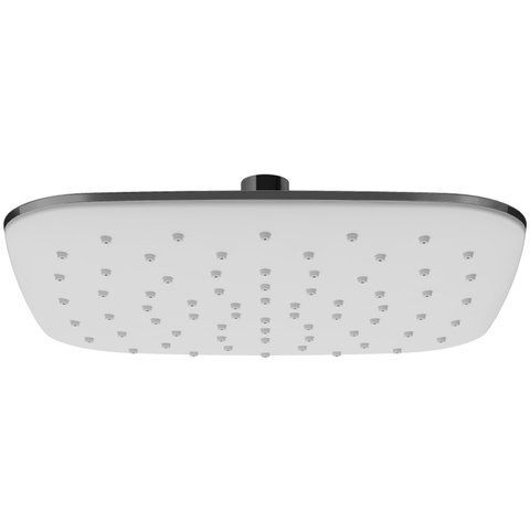 983.10 Верхній душ ABS квадратний - білий 250 мм X07P347 фото