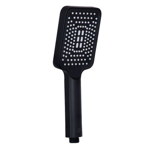 Лійка для ручного душу Qtap Rucni 245x95 мм прямокутна QTRUC125BLM45780 Black Matt SD00051904 фото