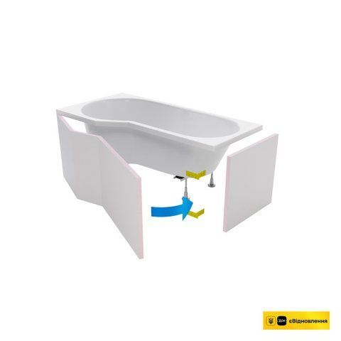Панель фронтальна для ванн Be Spot Excellent ліва (OBEX.BSL.16WH) OBEX.BSL.16WH фото