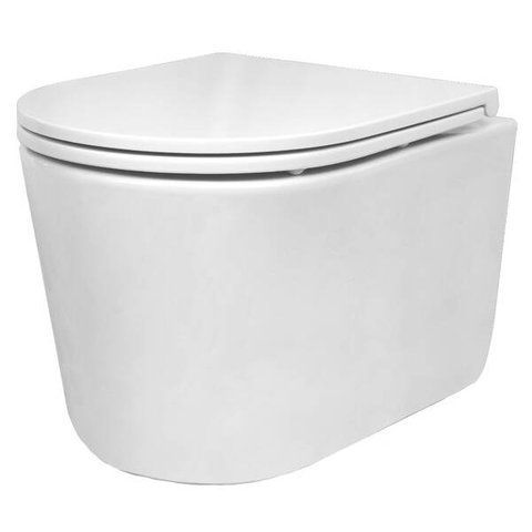 Унітаз підвісний Devit Style 320150 безобідковий Vortex Flush з кришкою soft close 552689 фото