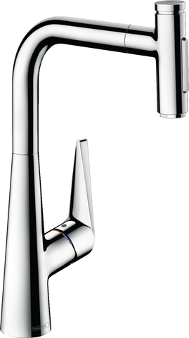 Змішувач для кухонної мийки з висувним душем HANSGROHE TALIS SELECT M51 73867000 67238 фото
