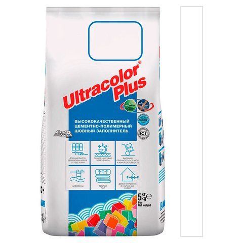 Затирка UltraColor Plus 100/5 Білий Mapei NSVIT931461 фото