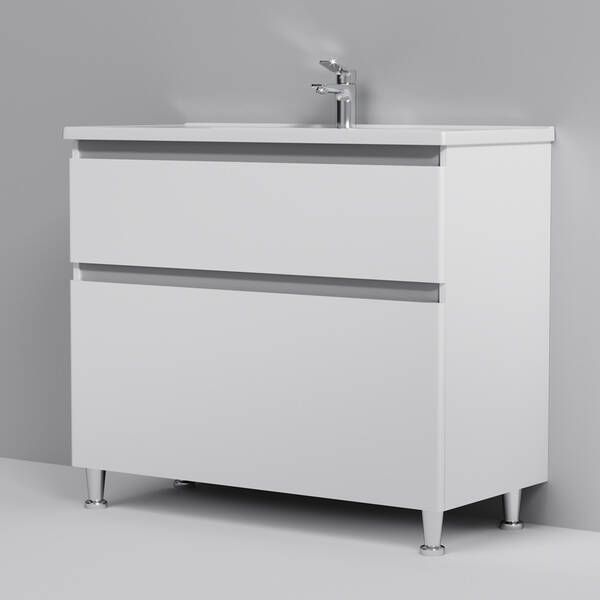 Тумба з раковиною AM.PM X-Joy M85 - FSX1002 - WC1002WG38 підлогова 100 см, білий глянець 543451 фото