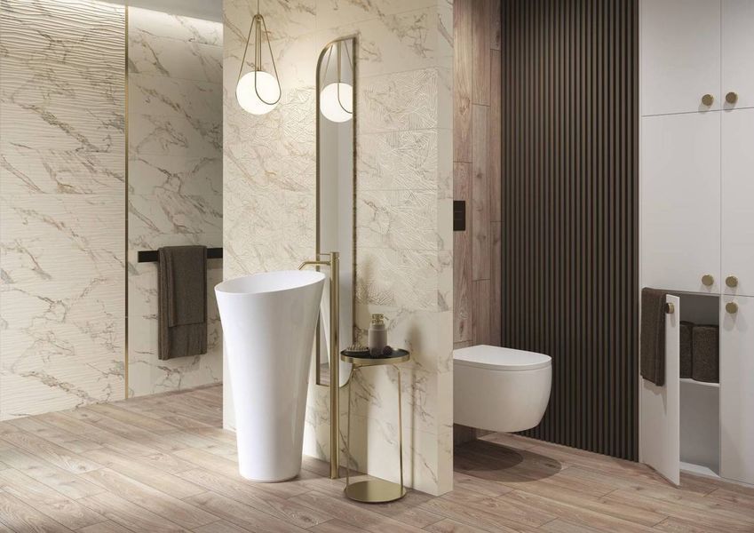 Декор Serene Bianco Inserto 250x750x9 Paradyz LEO-I---250X750-1-SERE.BI фото