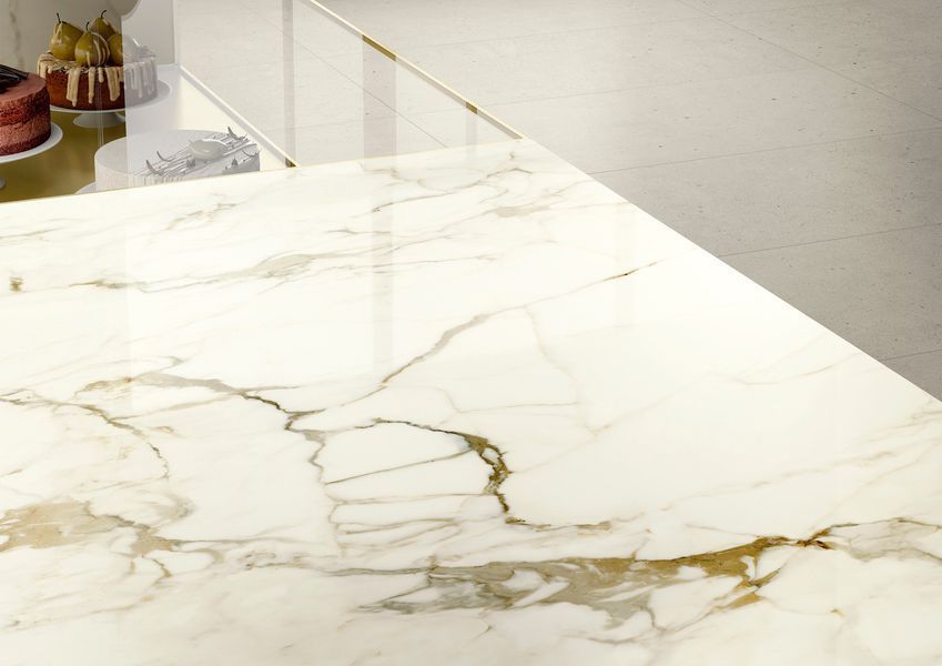 Керамограніт Sapienstone Calacatta Macchia Vecchia 4D 3200x1600x12 мм SSP3216530G фото