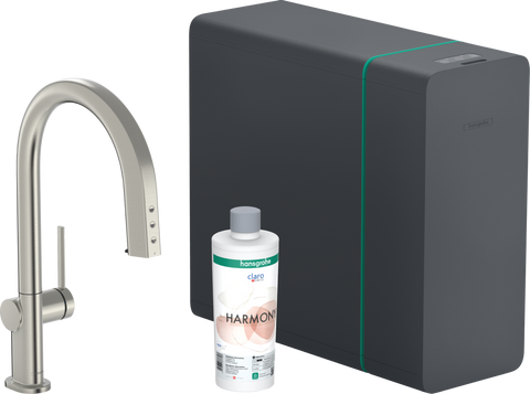 Змішувач для кухонної мийки HANSGROHE AQITTURA M91 76836800, нержавіюча сталь 800003941 фото