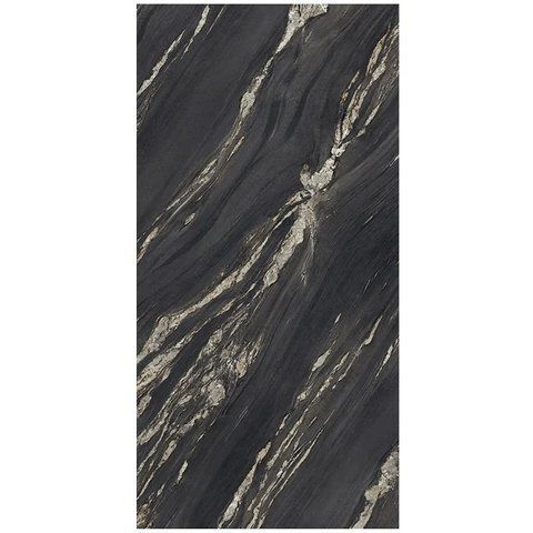 Керамограніт Fiandre Marmi Maximum Nero Damascato, 1500 &times; 750 &times; 6 мм, глянцева MMH14761530 фото