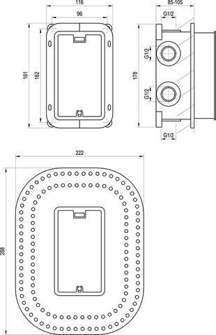 RB 071.50 Вмонтований механізм R-box Multi X070074 фото