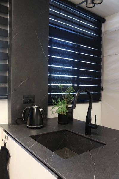 Великоформатний керамограніт Ascale Allure Black 3197x1597мм, 6мм DS-ASC-ALR-BLK фото