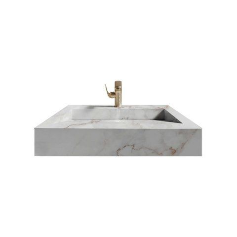 Раковина з керамограніту DSALO001 Teo Ceramics Palazzo White F P R Satin dsrk583598996 фото