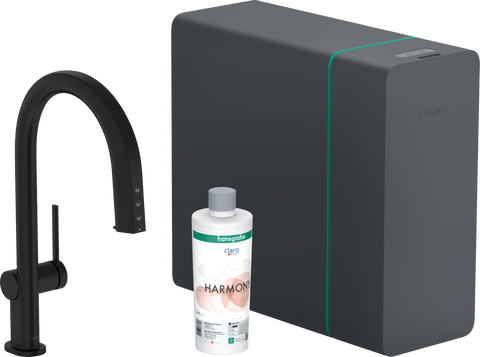 Змішувач для кухонної мийки HANSGROHE AQITTURA M91 76836670, чорний матовий 800003943 фото