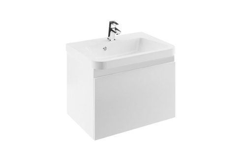 Тумба з умивальником 65х45х45 см, 10&deg;, біла, SD-10, (X000000736 + XJI01165000) NAVARA11222 фото
