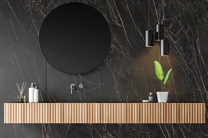 Керамограніт Neolith BLACK OBSESSION FUSION Лапатована 3200x1600x20 мм 105010 фото
