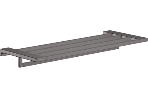AddStoris Поличка для рушників із тримачем 63.0/64.8 x 24.8 см Brushed Black (41751340) NAVARA44490 фото