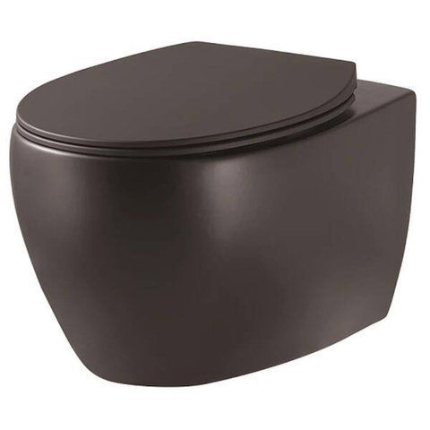 Унітаз підвісний Devit Acqua 3020155B безобідковий з сидінням slim, soft-close, quickfix 459086 фото