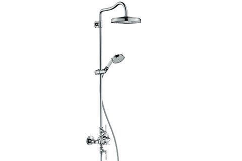 Душова система Axor Montreux з термостатом і верхнім душем 240 1jet, Chrome (16572000) NAVARA33699 фото