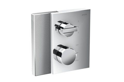 Термостат для 2-х споживачів AXOR Edge прихований монтаж Diamond Cut, хром 46761000 NAVARA35663 фото
