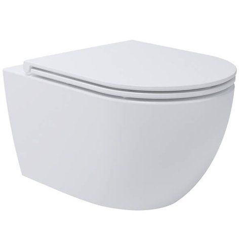 Унітаз підвісний Devit Do It 4010510 безобідковий з кришкою soft-close, Vortex Flush, білий глянець 551012 фото
