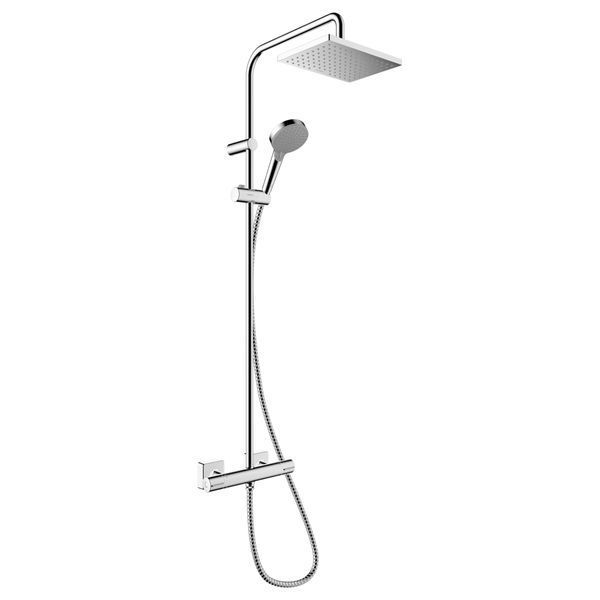 Душова система Vernis Shape Showerpipe 230 1jet з термостатом Chrome (26286000) NAVARA45593 фото