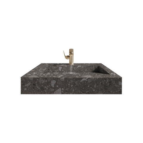 Раковина з керамограніту DSALO001 Teo Ceramics Terra Anthracite F PC R Sugar dsrk583599009 фото