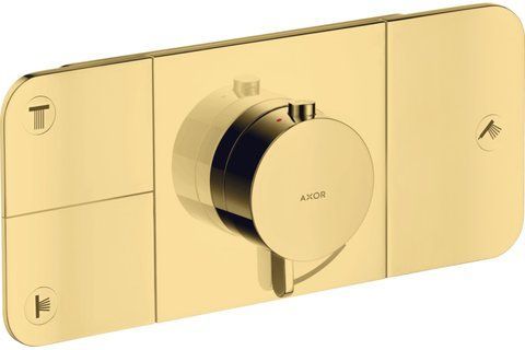 Термостат для 3-х споживачів Axor One, Polished Gold Optic 45713990 NAVARA48314 фото