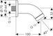 Кронштейн верхнього душу HANSGROHE 27438000 13785 фото 3