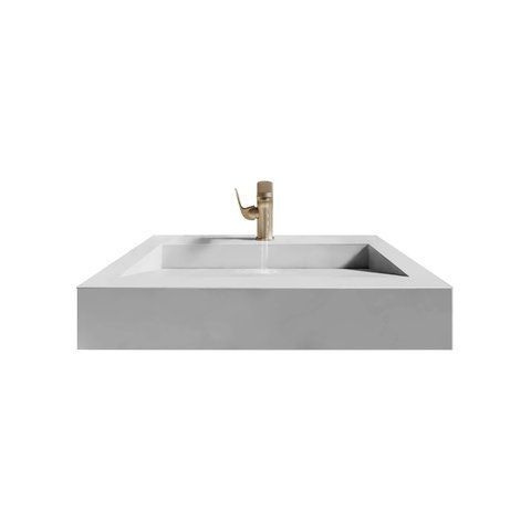 Раковина з керамограніту DSALO001 Teo Ceramics Snow White R Satin dsrk583599608 фото