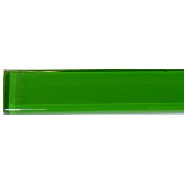 Фриз скляний GF 6016 green 25x600 Кераміка Лео УКРАЇНА LEO-GF 60016 фото