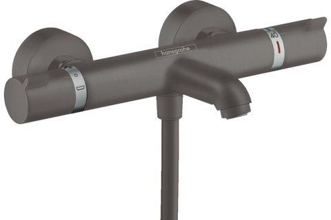 Змішувач з термостатом для ванни Ecostat Comfort, Brushed Black Chrome (13114340) NAVARA53304 фото