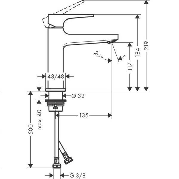 Змішувач для раковини Hansgrohe Metropol 32507000 363446 фото
