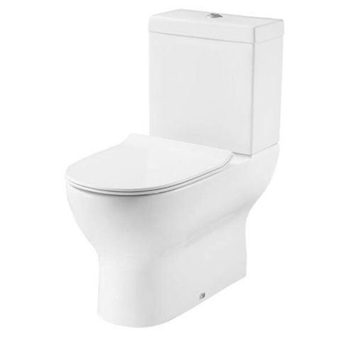 Унітаз-компакт Devit Fresh 3110121 безобідковий із сидінням Slim з дюропласту Soft Close, quick-fix 371072 фото